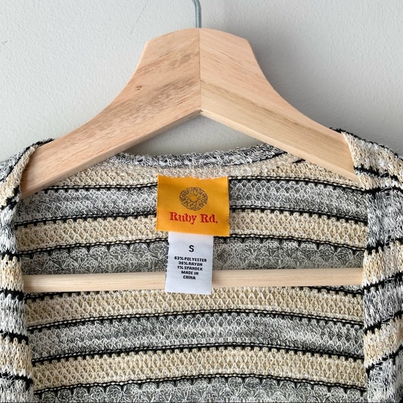 Ruby Rd. Striped Cardigan - Picture 5 of 5